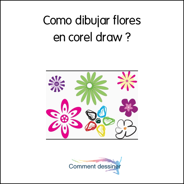 Como dibujar flores en corel draw